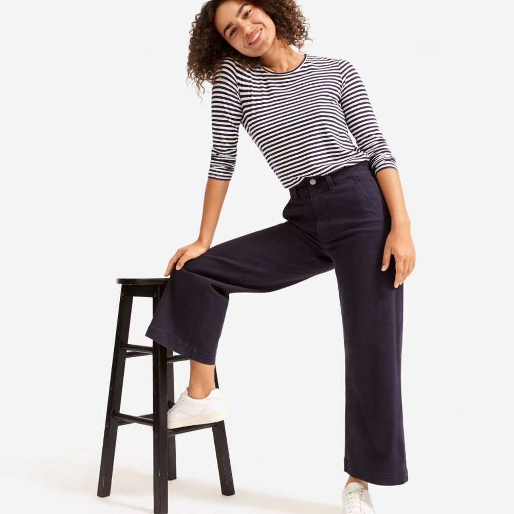 NWT Everlane The Wide-Leg Crop Pant - Size 2